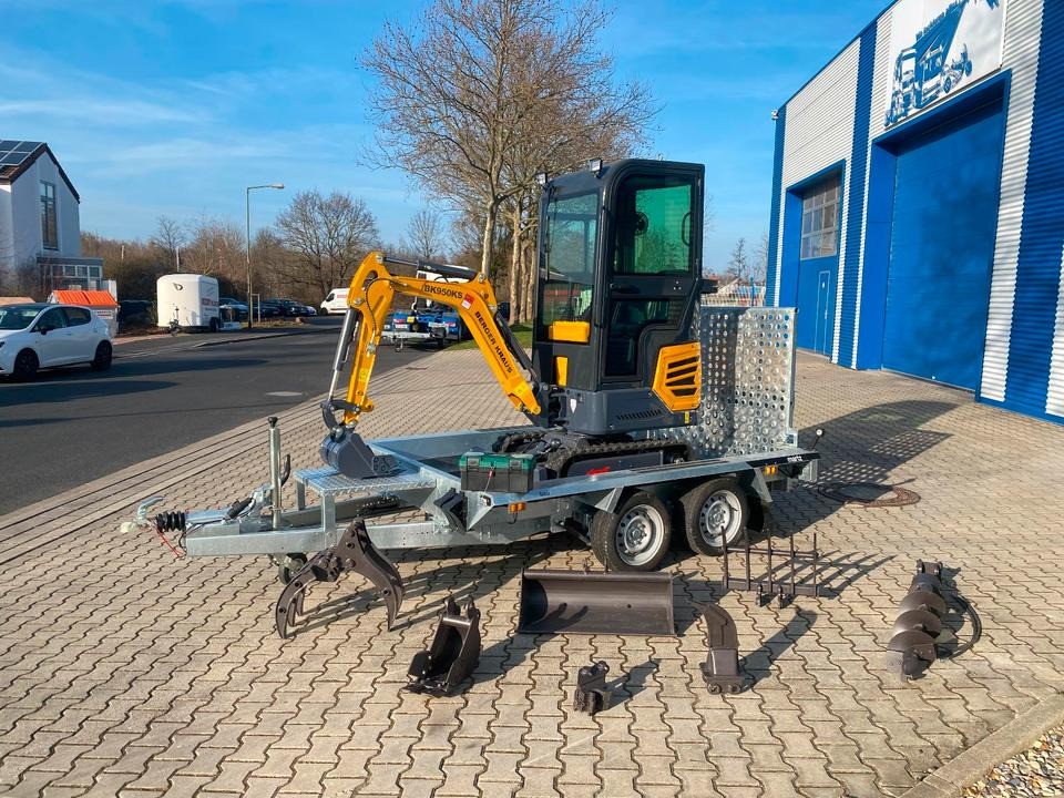 Minibagger BK950KS + Tieflader + Zubehör *INKL.19% MWST*BERGER KRAUS*KABINE*SOFORT!* - Mini pelle: photos 1 Minibagger BK950KS + Tieflader + Zubehör *INKL.19% MWST*BERGER KRAUS*KABINE*SOFORT!* - Mini pelle: photos 1