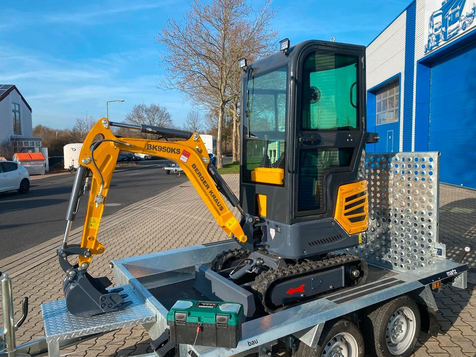 Minibagger BK950KS + Tieflader + Zubehör *INKL.19% MWST*BERGER KRAUS*KABINE*SOFORT!* - Mini pelle: photos 4 Minibagger BK950KS + Tieflader + Zubehör *INKL.19% MWST*BERGER KRAUS*KABINE*SOFORT!* - Mini pelle: photos 4
