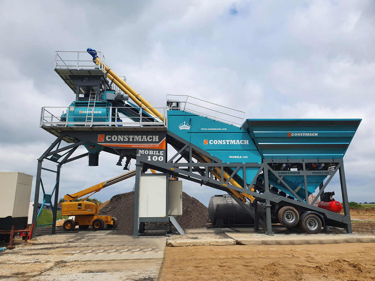 Constmach 100 m³/h Mobile Concrete Batching Plant - Centrale à béton: photos 5 Constmach 100 m³/h Mobile Concrete Batching Plant - Centrale à béton: photos 5