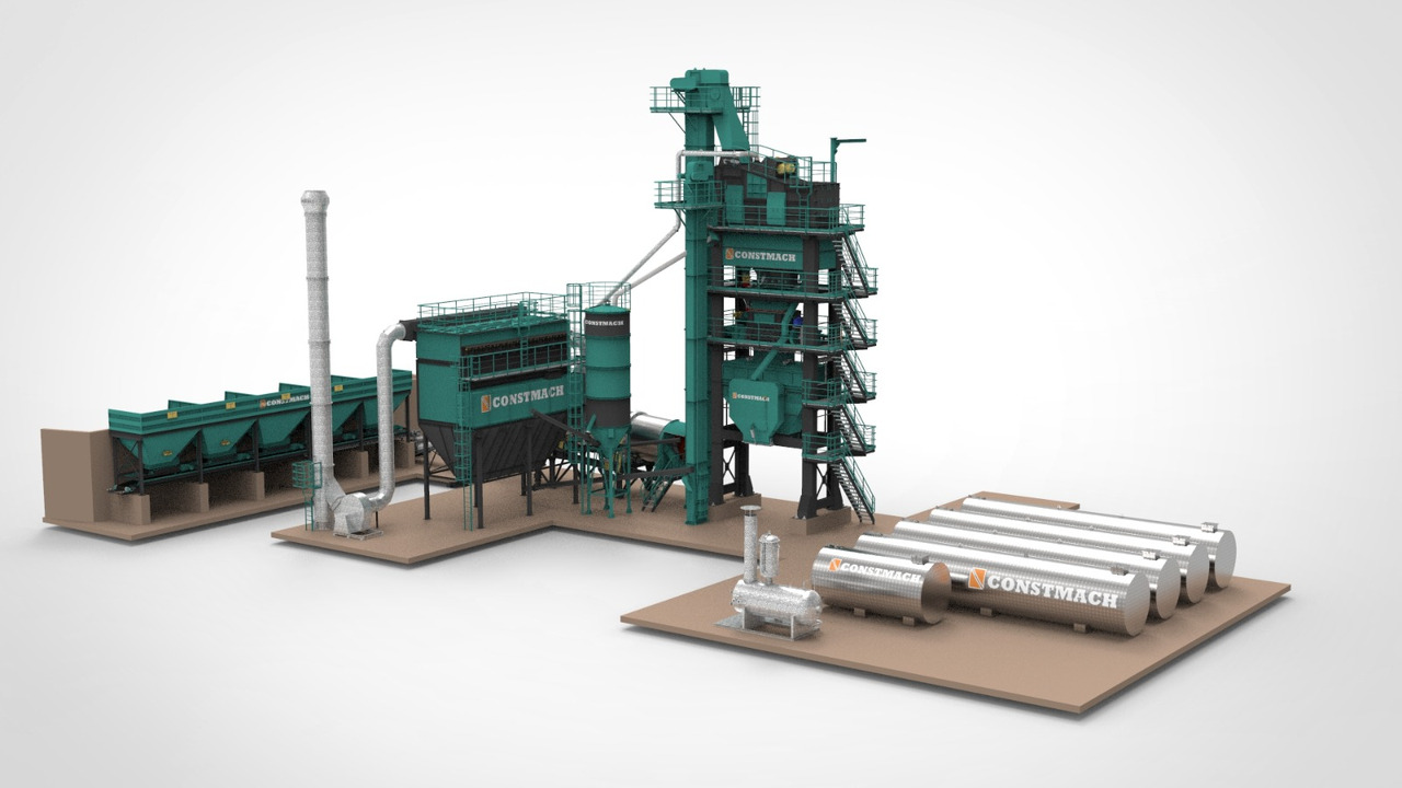 Constmach Stationary Asphalt Plant Delivered in Stock 2 Year Warranty - Centrale d'enrobage: photos 1 Constmach Stationary Asphalt Plant Delivered in Stock 2 Year Warranty - Centrale d'enrobage: photos 1