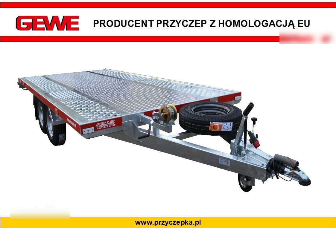 Gewe Laweta L3500 C/1 dł. 4,1 x 2,1 m - SUPER MOCNA - Remorque porte-voitures: photos 1 Gewe Laweta L3500 C/1 dł. 4,1 x 2,1 m - SUPER MOCNA - Remorque porte-voitures: photos 1