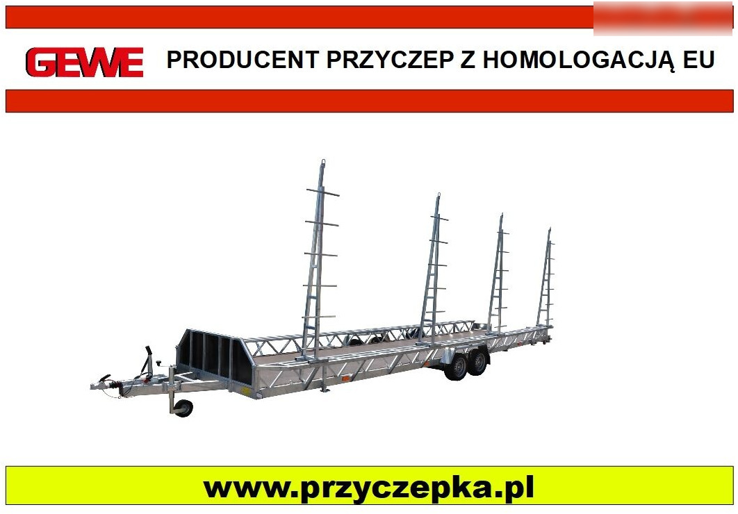 Gewe P3500 G/1 przyczepa do transportu basenów 8,5x1,93 m - Remorque porte-engin surbaissée: photos 1 Gewe P3500 G/1 przyczepa do transportu basenów 8,5x1,93 m - Remorque porte-engin surbaissée: photos 1