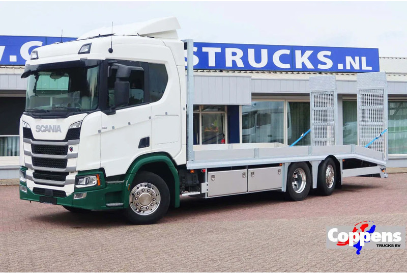 Scania R500 NGS Machinetransport 6x2 Hydralische oprijplaten. Binnenkort leverbaar. - Camion porte-voitures: photos 1 Scania R500 NGS Machinetransport 6x2 Hydralische oprijplaten. Binnenkort leverbaar. - Camion porte-voitures: photos 1