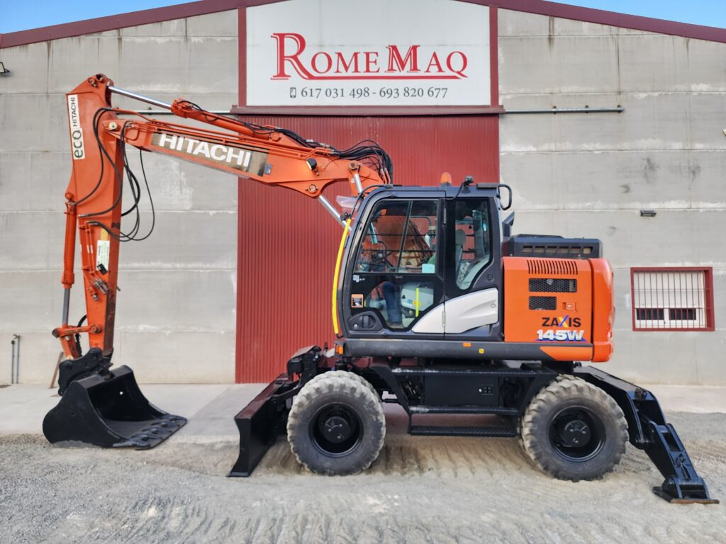 HITACHI ZX145W-6 - Pelle sur pneus: photos 1 HITACHI ZX145W-6 - Pelle sur pneus: photos 1