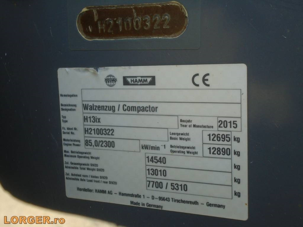 Compacteur à pieds de mouton/ Monocylindre Hamm H13 i x: photos 13