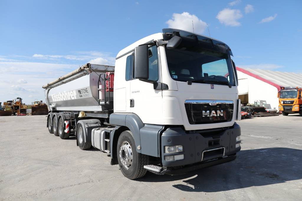 MAN TGS 18.440 4x2 BLS-TS Truck + Kässbohrer DL 3 Tipp - Tracteur routier: photos 1 MAN TGS 18.440 4x2 BLS-TS Truck + Kässbohrer DL 3 Tipp - Tracteur routier: photos 1