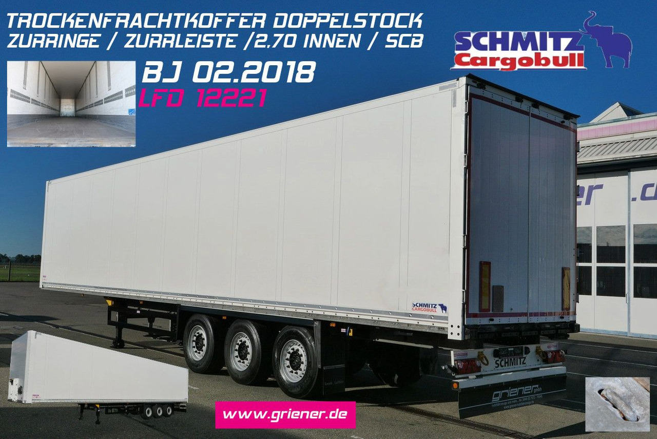 Schmitz Cargobull SKO 24/DOPPELSTOCK / ZURRLEISTE / LASI 12642 XL - Semi-remorque fourgon: photos 1 Schmitz Cargobull SKO 24/DOPPELSTOCK / ZURRLEISTE / LASI 12642 XL - Semi-remorque fourgon: photos 1