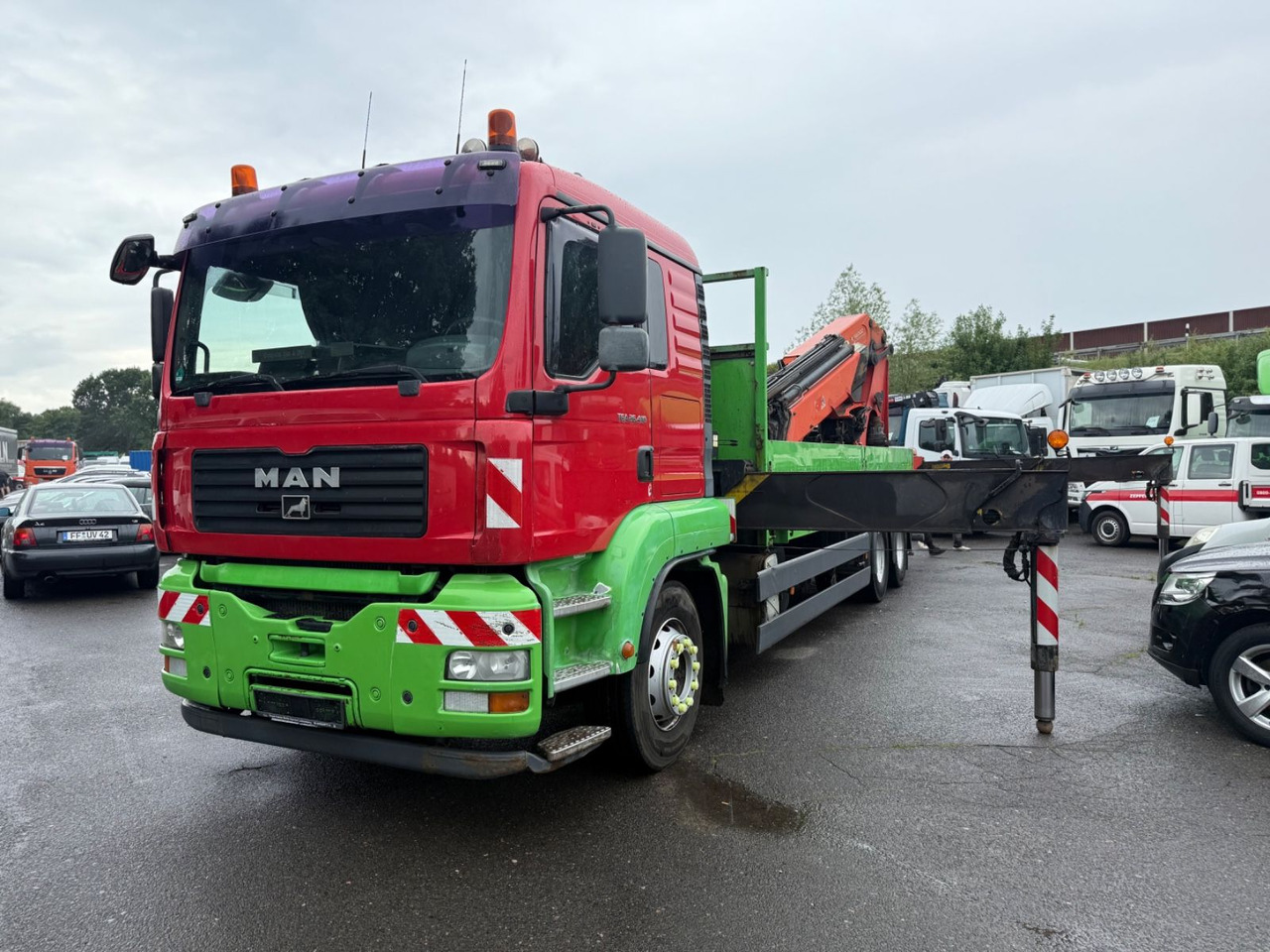 MAN TGA 26.410 - Camion plateau, Camion grue: photos 1 MAN TGA 26.410 - Camion plateau, Camion grue: photos 1