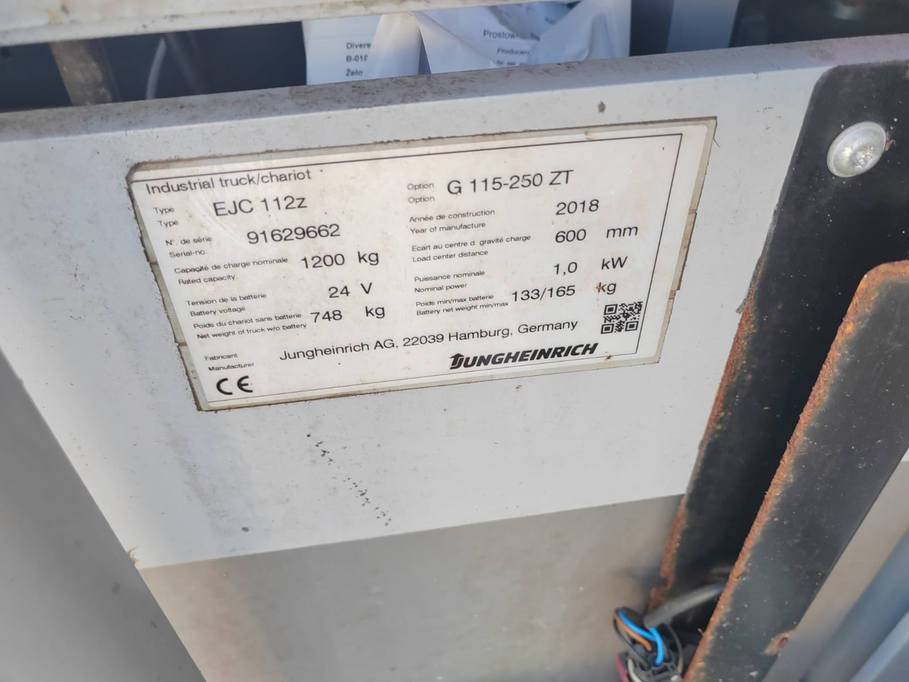 Gerbeur Jungheinrich EJC 112z/ remote control/ acid protect/ initial/ 511h: photos 19