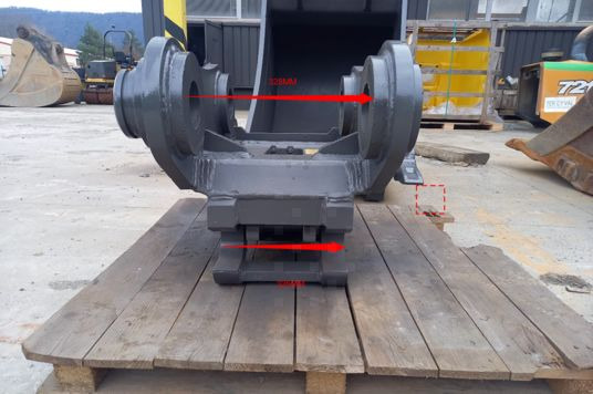 Attache hydraulique et godet 900 mm renforcé - Godet: photos 2 Attache hydraulique et godet 900 mm renforcé - Godet: photos 2