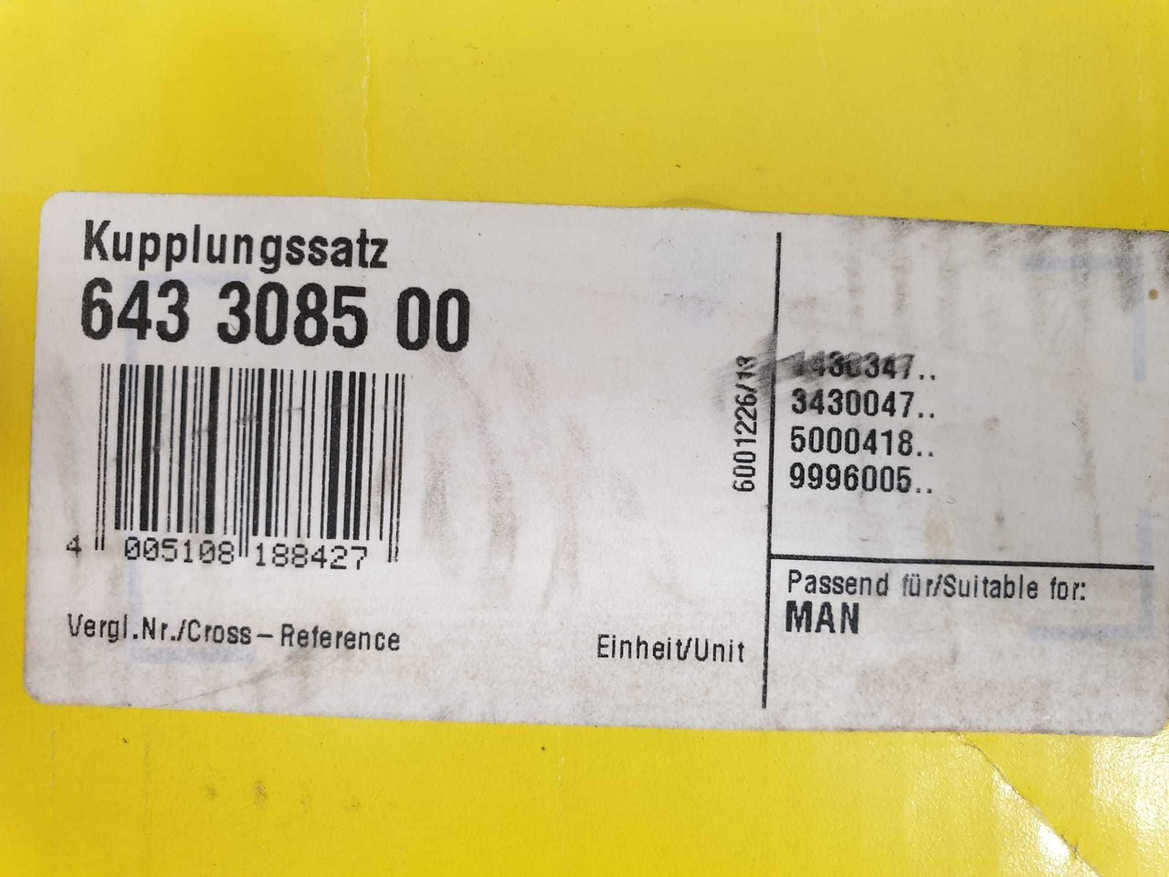 Oryginalne sprzęgło firmy Luk Autobusy,Samochody ciężarowe Man - Transmission: photos 3 Oryginalne sprzęgło firmy Luk Autobusy,Samochody ciężarowe Man - Transmission: photos 3