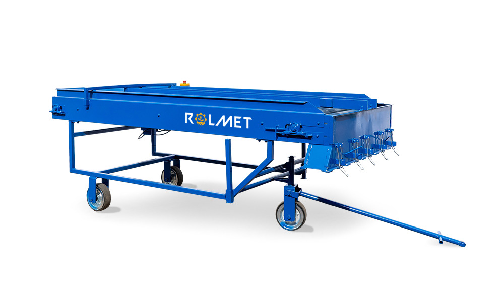 ROLMET Rollenverlesetisch / Sorting table / Table de tri / Tavolo selettivo / Cambiador / Сортировочный стол / Stół przebierczy SP2 - Matériel pomme de terre: photos 1 ROLMET Rollenverlesetisch / Sorting table / Table de tri / Tavolo selettivo / Cambiador / Сортировочный стол / Stół przebierczy SP2 - Matériel pomme de terre: photos 1