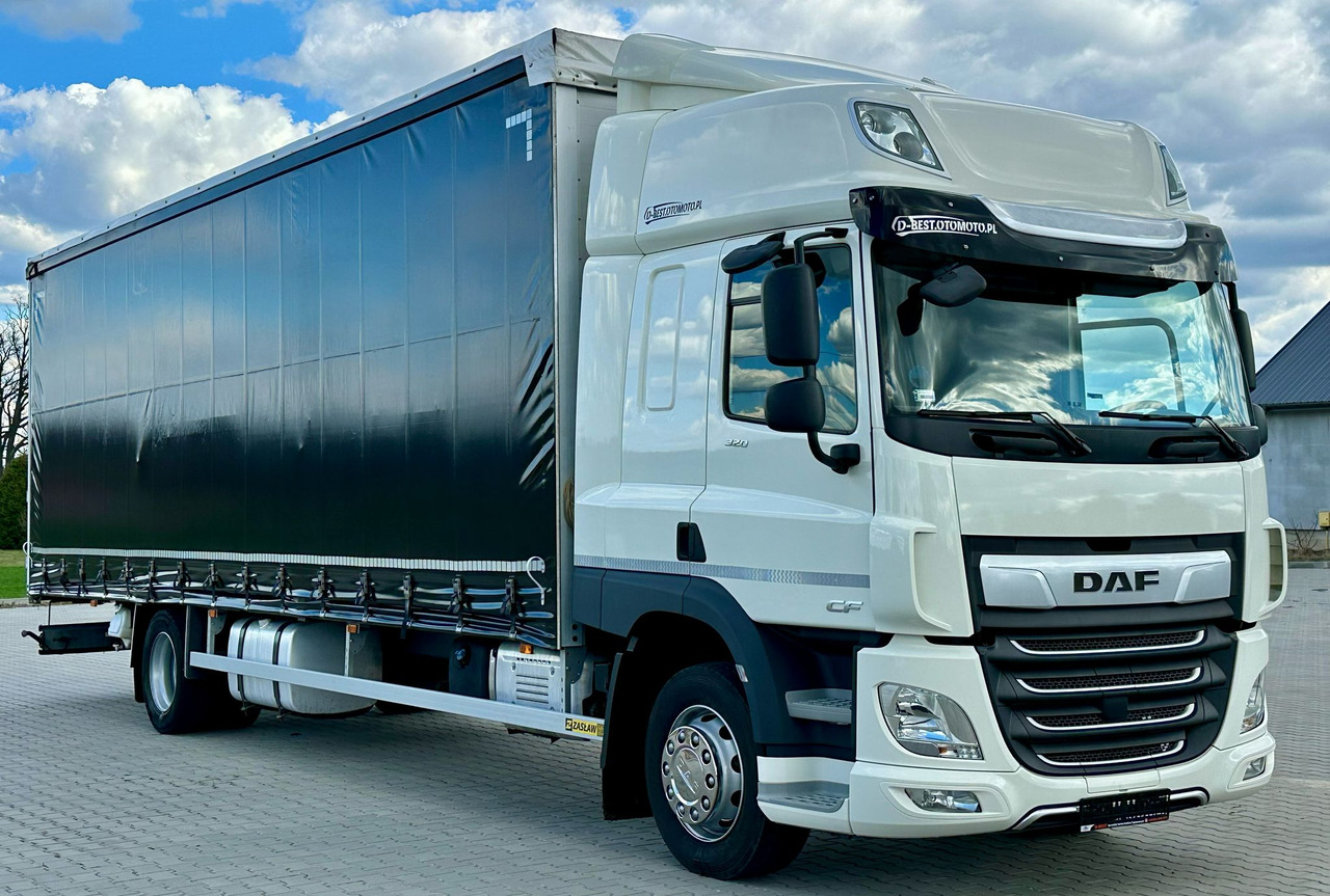 DAF CF 320 / FIRANKA / 23 EUROPALET / SYPIALKA / AUTOMAT / JAK NOWY / 2021 ROK - Camion à rideaux coulissants: photos 1 DAF CF 320 / FIRANKA / 23 EUROPALET / SYPIALKA / AUTOMAT / JAK NOWY / 2021 ROK - Camion à rideaux coulissants: photos 1