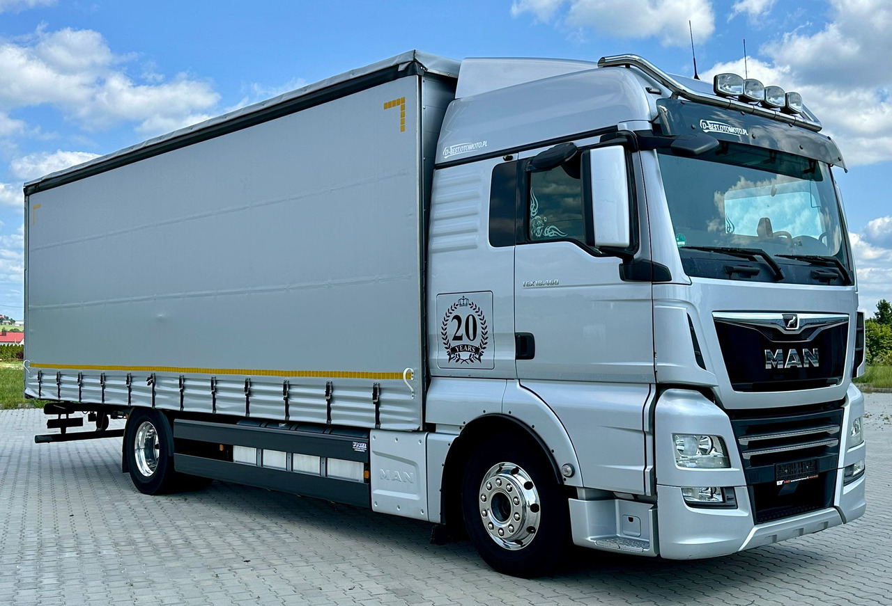 MAN TGX 18.460 / FIRANKA / 20 EUROPALET / ALUSY / SKÓRY / 260 TYS KM / 2019 ROK / Z NIEMIEC - Camion à rideaux coulissants: photos 1 MAN TGX 18.460 / FIRANKA / 20 EUROPALET / ALUSY / SKÓRY / 260 TYS KM / 2019 ROK / Z NIEMIEC - Camion à rideaux coulissants: photos 1