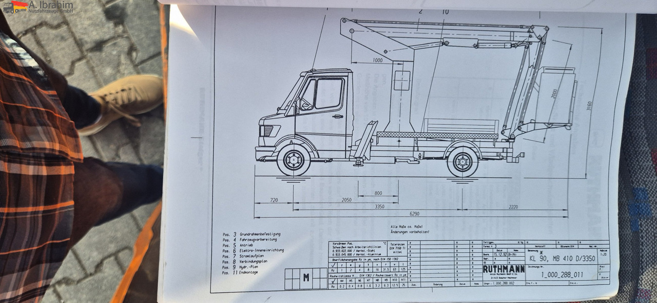 Mercedes-Benz 410D Ruthmann KL 90 Topzustand UVV gültig - Camion avec nacelle: photos 5 Mercedes-Benz 410D Ruthmann KL 90 Topzustand UVV gültig - Camion avec nacelle: photos 5