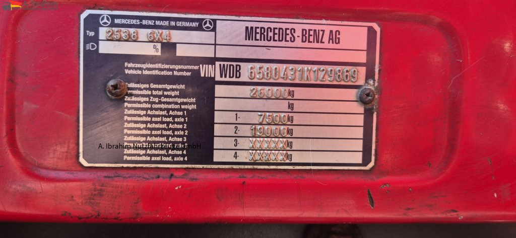 Mercedes-Benz DB 2538 AK 6x4 Meiller Getriebe überholt - Camion ampliroll: photos 4 Mercedes-Benz DB 2538 AK 6x4 Meiller Getriebe überholt - Camion ampliroll: photos 4