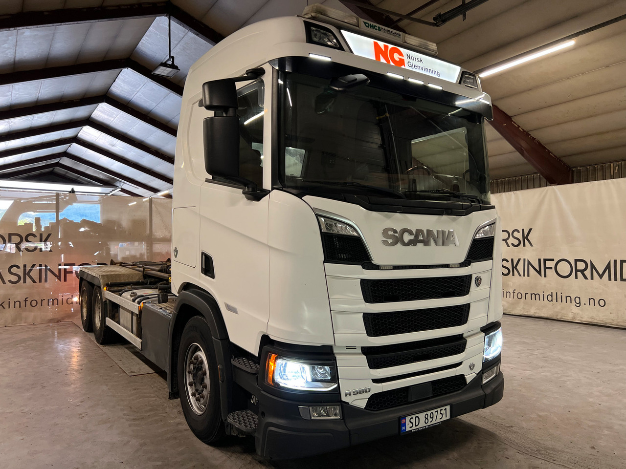 Scania R 580 med Joab krok - Camion ampliroll: photos 3 Scania R 580 med Joab krok - Camion ampliroll: photos 3