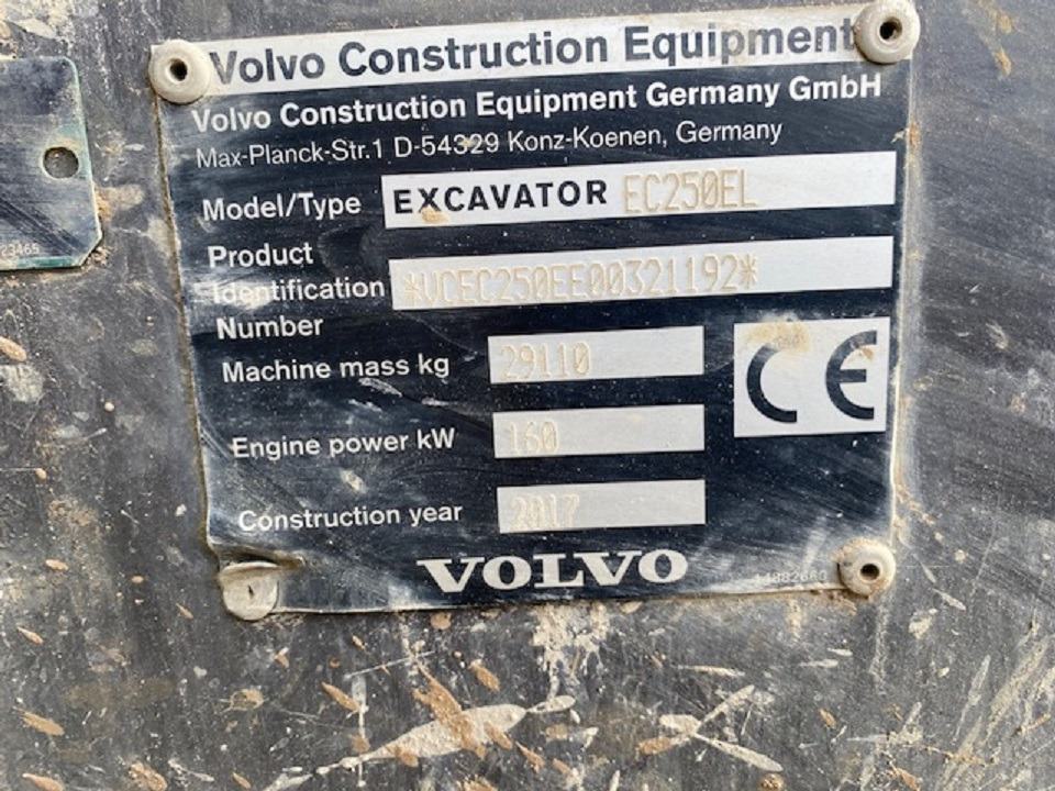 VOLVO EC250EL - Pelle de démolition: photos 5 VOLVO EC250EL - Pelle de démolition: photos 5