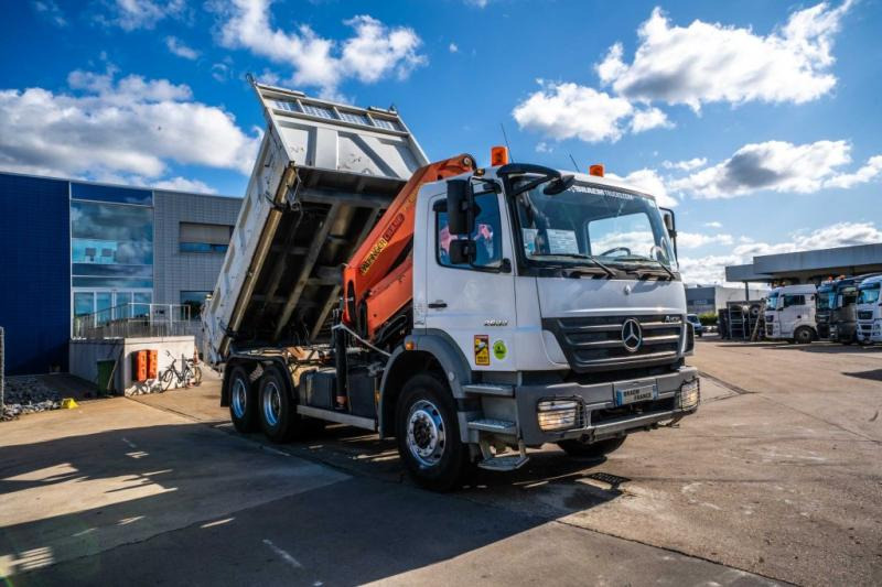 Mercedes AXOR 2633+BIBENNE+PALFINGER 18T/m /3XHydr. - Camion benne, Camion grue: photos 2 Mercedes AXOR 2633+BIBENNE+PALFINGER 18T/m /3XHydr. - Camion benne, Camion grue: photos 2