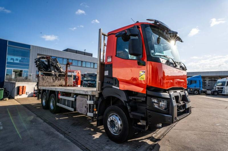 Renault K 380+HIAB 16T/m ( 4 Ext.) - Camion plateau, Camion grue: photos 2 Renault K 380+HIAB 16T/m ( 4 Ext.) - Camion plateau, Camion grue: photos 2