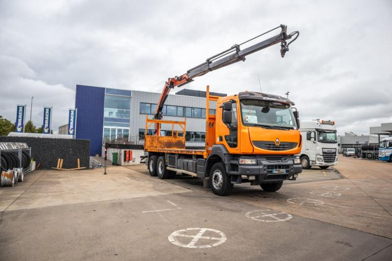 Renault KERAX 380DXI+E5+PK18002/3x - Camion plateau, Camion grue: photos 2 Renault KERAX 380DXI+E5+PK18002/3x - Camion plateau, Camion grue: photos 2