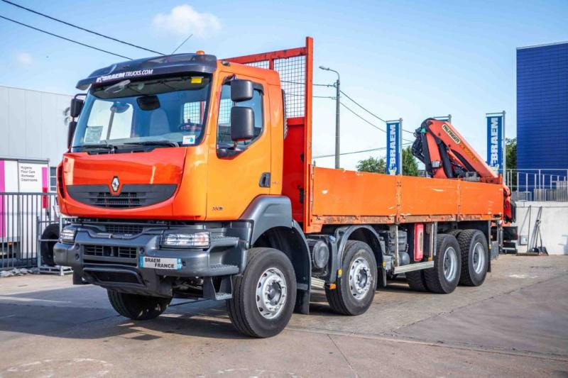 Renault KERAX 380DXI+E5+PK18TM/4EXT - Camion plateau, Camion grue: photos 5 Renault KERAX 380DXI+E5+PK18TM/4EXT - Camion plateau, Camion grue: photos 5