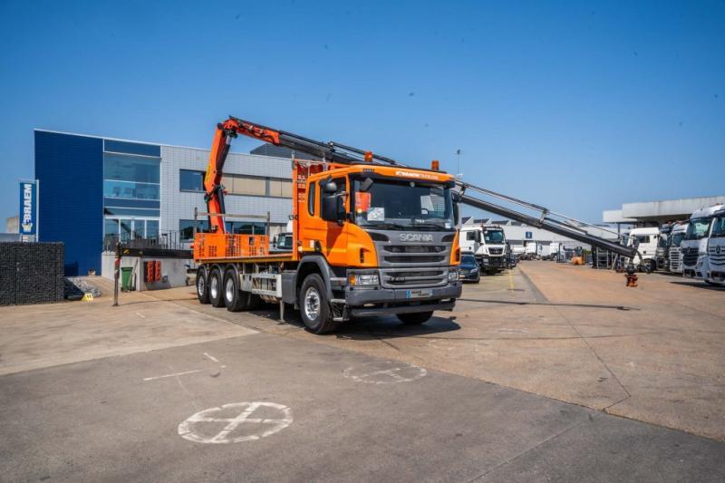 Scania P 410 + PALFINGER PK22002/5 EXT. - Camion plateau, Camion grue: photos 2 Scania P 410 + PALFINGER PK22002/5 EXT. - Camion plateau, Camion grue: photos 2