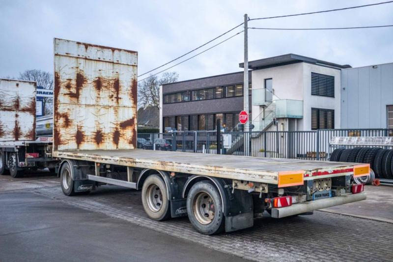 Trouillet PLATEAU + 3 ASSEN DOLLY - Remorque plateau: photos 4 Trouillet PLATEAU + 3 ASSEN DOLLY - Remorque plateau: photos 4