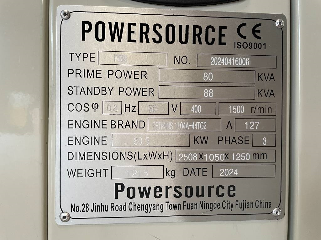 Perkins 1104A-44TG2 - 88 kVA Generator - DPX-19805 - Groupe électrogène: photos 4 Perkins 1104A-44TG2 - 88 kVA Generator - DPX-19805 - Groupe électrogène: photos 4