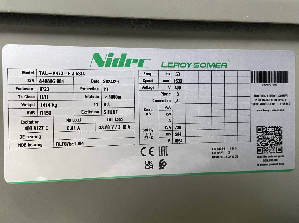 Perkins 2806D-E18TAG1A - 700 kVA Generator - DPX-19816 - Groupe électrogène: photos 4 Perkins 2806D-E18TAG1A - 700 kVA Generator - DPX-19816 - Groupe électrogène: photos 4