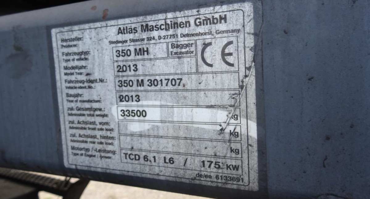 Maszyna przeładunkowa ATLAS 350MH - 2013/2018 - 166kW - 15,9m zasięgu - Pelle de manutention: photos 4 Maszyna przeładunkowa ATLAS 350MH - 2013/2018 - 166kW - 15,9m zasięgu - Pelle de manutention: photos 4