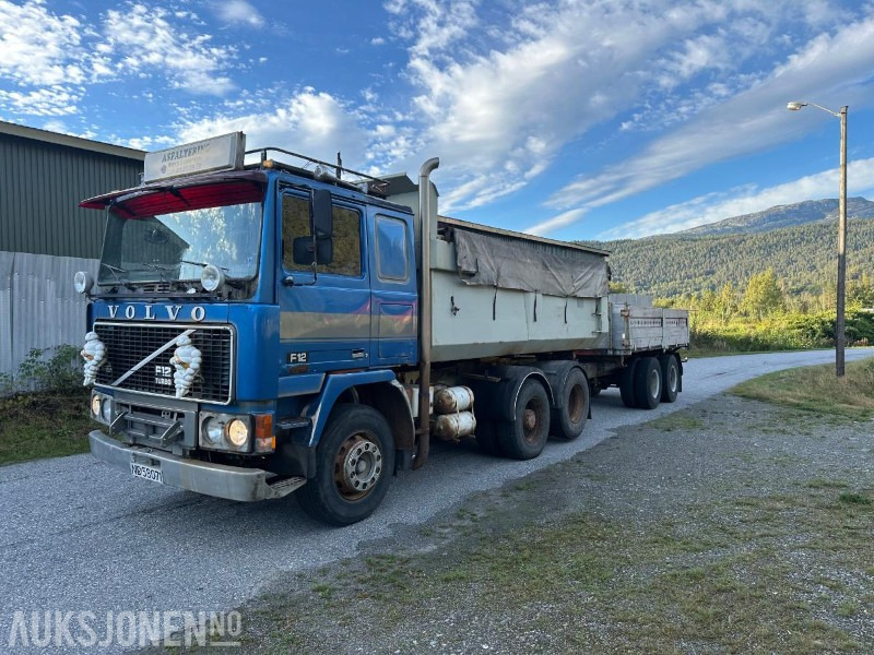 1979 Volvo F 12 43 6X2 - Fullt sett - Veteran - Camion plateau: photos 1 1979 Volvo F 12 43 6X2 - Fullt sett - Veteran - Camion plateau: photos 1