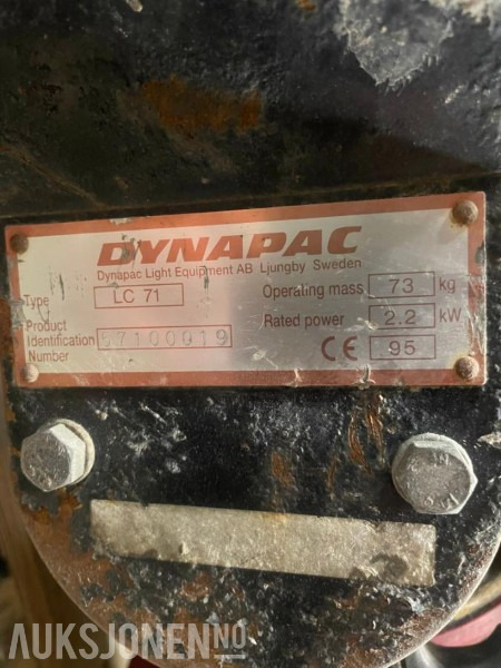 1995 DYNAPAC LC71 - Matériel de chantier: photos 4 1995 DYNAPAC LC71 - Matériel de chantier: photos 4