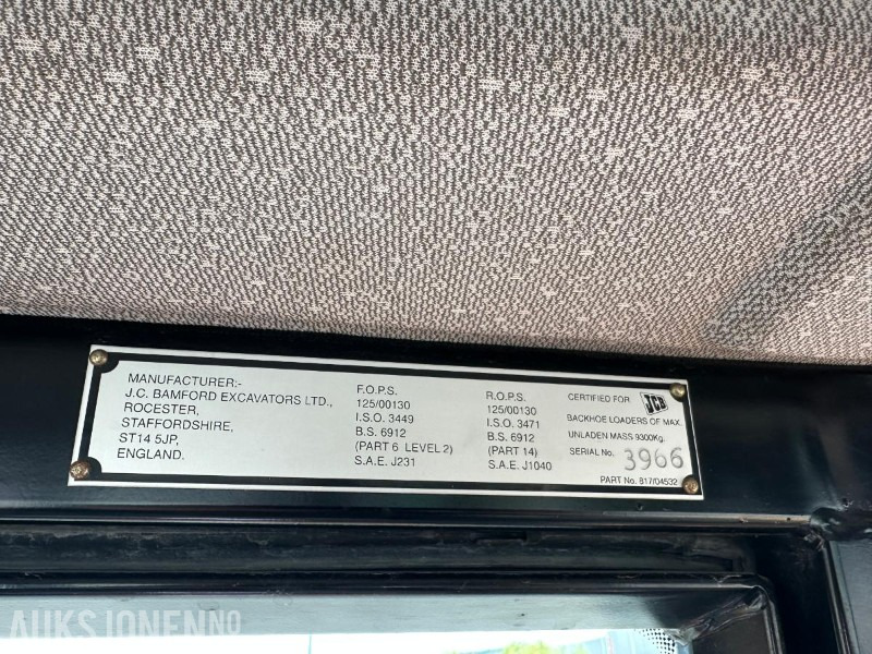 1997 JCB 4CX TRAKTORGRAVER - Ca. 7000 Timer - Tractopelle: photos 5 1997 JCB 4CX TRAKTORGRAVER - Ca. 7000 Timer - Tractopelle: photos 5