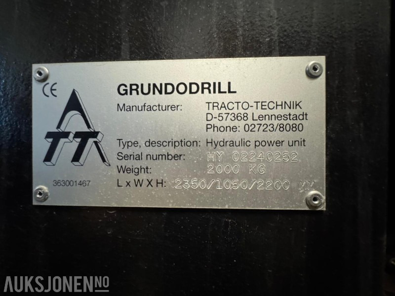 2002 Komplett styrt borerigg – Tracto-Technik Grundodrill 10S med container, mikser, kraftenhet, tracking - Foreuse: photos 2 2002 Komplett styrt borerigg – Tracto-Technik Grundodrill 10S med container, mikser, kraftenhet, tracking - Foreuse: photos 2