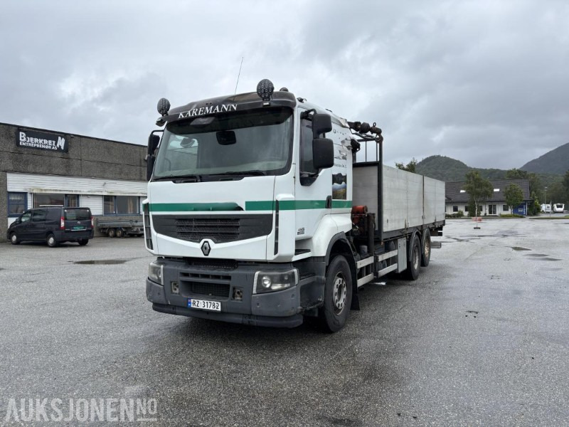 2008 Renault Premium 450 - Camion grue: photos 1 2008 Renault Premium 450 - Camion grue: photos 1