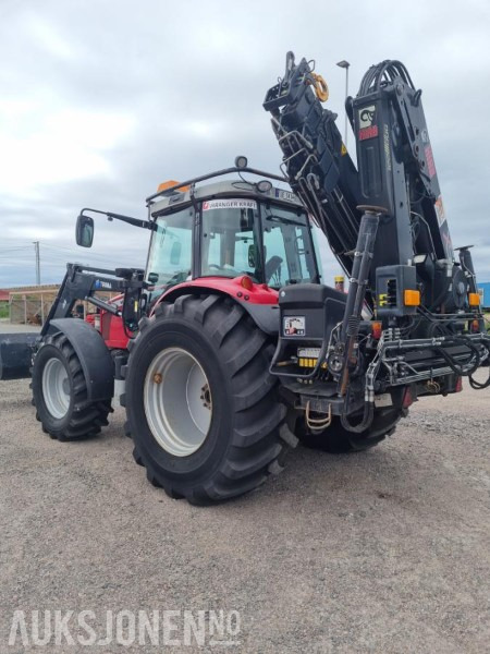 2010 Massey Ferguson 5470 Dyna 4 med Kran - Hiab 122E-5 HiDuo - Gaffler - Skuffe - 1453KM - Tracteur agricole: photos 2 2010 Massey Ferguson 5470 Dyna 4 med Kran - Hiab 122E-5 HiDuo - Gaffler - Skuffe - 1453KM - Tracteur agricole: photos 2