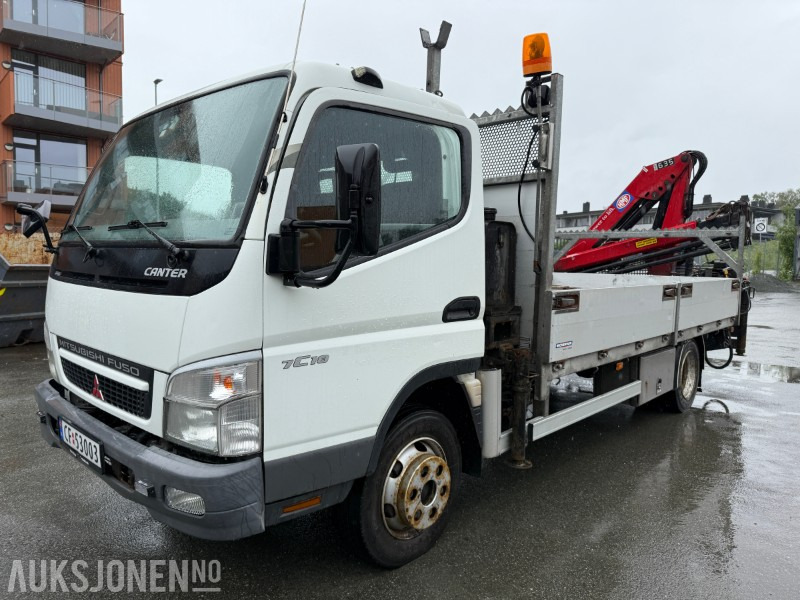2010 Mitsubishi Fuso Canter 7C18 m/ HMF 635-K2 kran – lav km, fjernstyring - Camion grue: photos 1 2010 Mitsubishi Fuso Canter 7C18 m/ HMF 635-K2 kran – lav km, fjernstyring - Camion grue: photos 1
