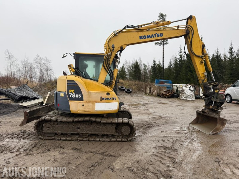 2011 Komatsu PC78US-8 BELTEGRAVER ENGCON TILTROTATOR. - Mini pelle: photos 4 2011 Komatsu PC78US-8 BELTEGRAVER ENGCON TILTROTATOR. - Mini pelle: photos 4