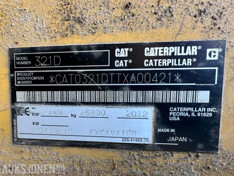 2012 CAT 321DLCR GRAVEMASKIN MED ROTORTILT- 11356 TIMER - NYLIG SERTIFISERT MARS 2025 - Pelle: photos 5 2012 CAT 321DLCR GRAVEMASKIN MED ROTORTILT- 11356 TIMER - NYLIG SERTIFISERT MARS 2025 - Pelle: photos 5
