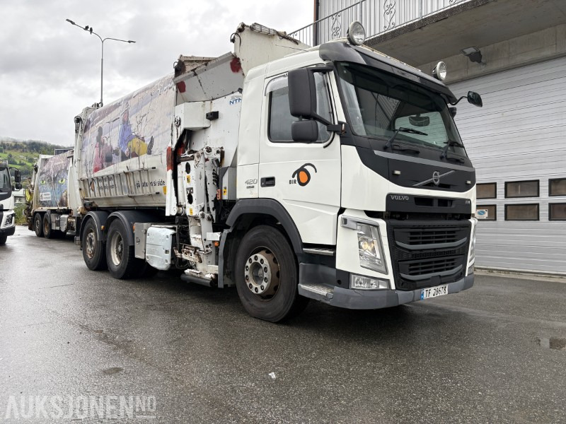 2014 Volvo FM420 EURO 6 sidelaster / komprimatorbil / renovasjonsbil - EU godkjent til 31.08.2026 - Benne à ordures ménagères: photos 2 2014 Volvo FM420 EURO 6 sidelaster / komprimatorbil / renovasjonsbil - EU godkjent til 31.08.2026 - Benne à ordures ménagères: photos 2