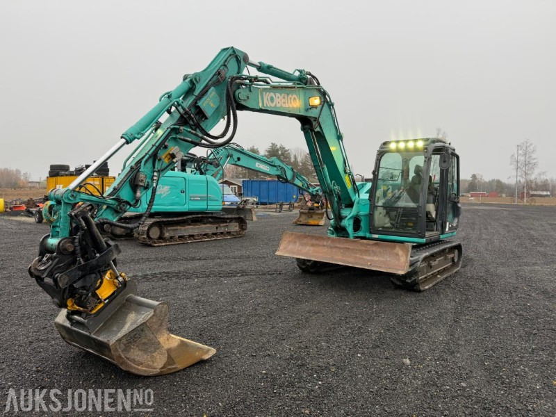 2015 Kobelco SK85MSR-3E Gummibelter, Engcon tiltrotator, 6213 timer - Pelle: photos 1 2015 Kobelco SK85MSR-3E Gummibelter, Engcon tiltrotator, 6213 timer - Pelle: photos 1