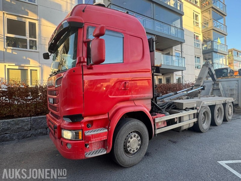 2015 Scania R580 8x4 tridem Krokbil / krokløft m/ JOAB 24t krok med knekk - Camion ampliroll: photos 1 2015 Scania R580 8x4 tridem Krokbil / krokløft m/ JOAB 24t krok med knekk - Camion ampliroll: photos 1