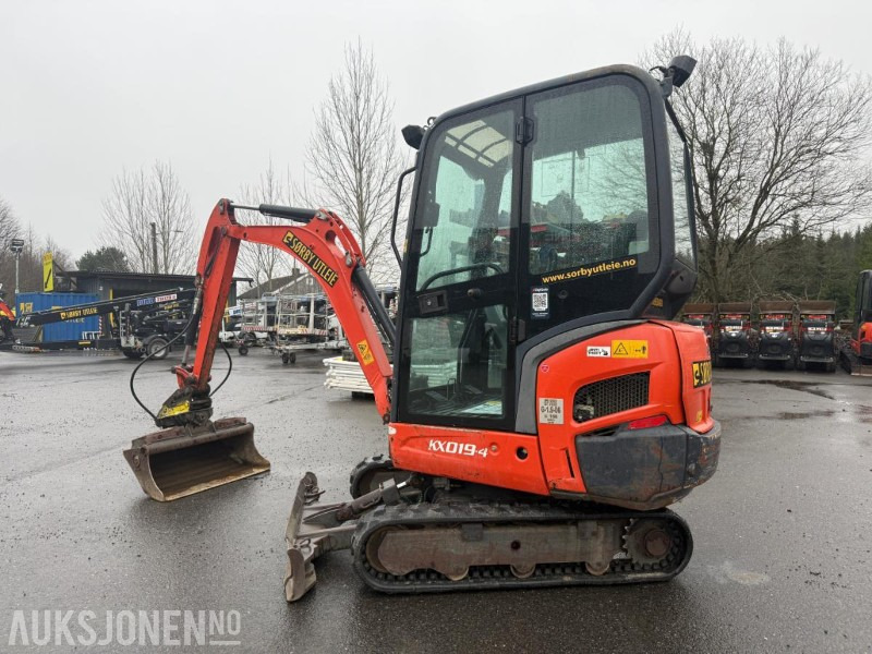 2016 Kubota KX019-4 MINIGRAVER NYE BELTER SERVICEHISTORIKK NY SERVICE 12/25. - Mini pelle: photos 2 2016 Kubota KX019-4 MINIGRAVER NYE BELTER SERVICEHISTORIKK NY SERVICE 12/25. - Mini pelle: photos 2