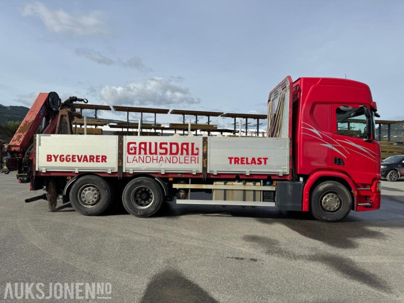 2017 Scania R500 planbil med HMF kran - Camion grue: photos 2 2017 Scania R500 planbil med HMF kran - Camion grue: photos 2