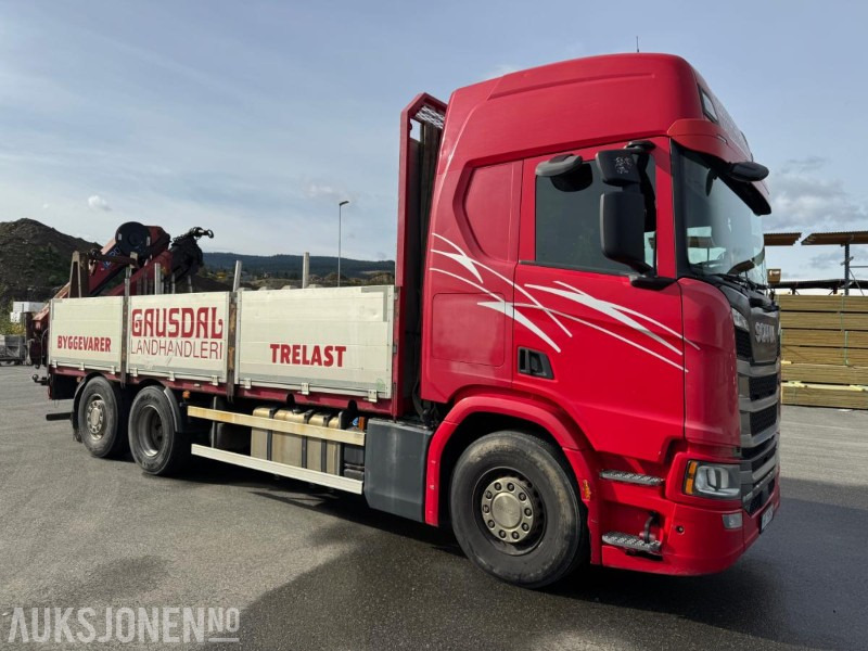 2017 Scania R500 planbil med HMF kran - Camion grue: photos 3 2017 Scania R500 planbil med HMF kran - Camion grue: photos 3