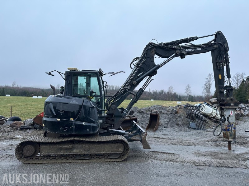 2019 Eurocomach 100TR 10-tonns gravemaskin, S50, 2 skuffer, Pigghammer - Pelle: photos 4 2019 Eurocomach 100TR 10-tonns gravemaskin, S50, 2 skuffer, Pigghammer - Pelle: photos 4