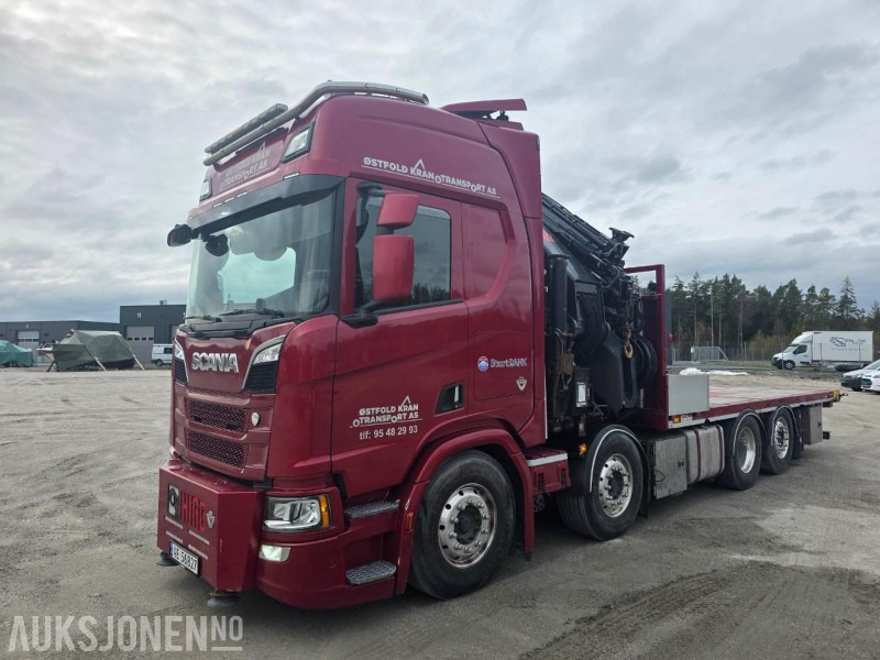 2019 Scania R-serie 580 kranbil / EURO 6 / Topp utstyrt / servicehistorikk / HIAB-kran 858, 80 Tm / Nylig EU - Camion grue: photos 2 2019 Scania R-serie 580 kranbil / EURO 6 / Topp utstyrt / servicehistorikk / HIAB-kran 858, 80 Tm / Nylig EU - Camion grue: photos 2