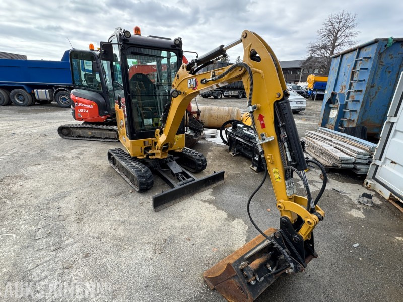 2020 Cat 301.8 Minigraver - 600T - Hyd. Skuffe - Skjær - Pelle: photos 3 2020 Cat 301.8 Minigraver - 600T - Hyd. Skuffe - Skjær - Pelle: photos 3