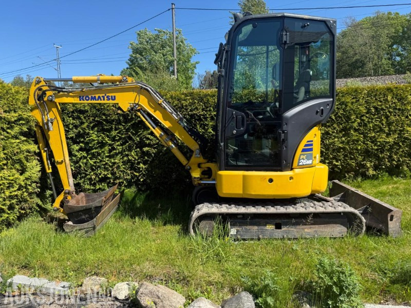 2021 Komatsu PC26MR minigraver m/3 skuffer. - Mini pelle: photos 3 2021 Komatsu PC26MR minigraver m/3 skuffer. - Mini pelle: photos 3